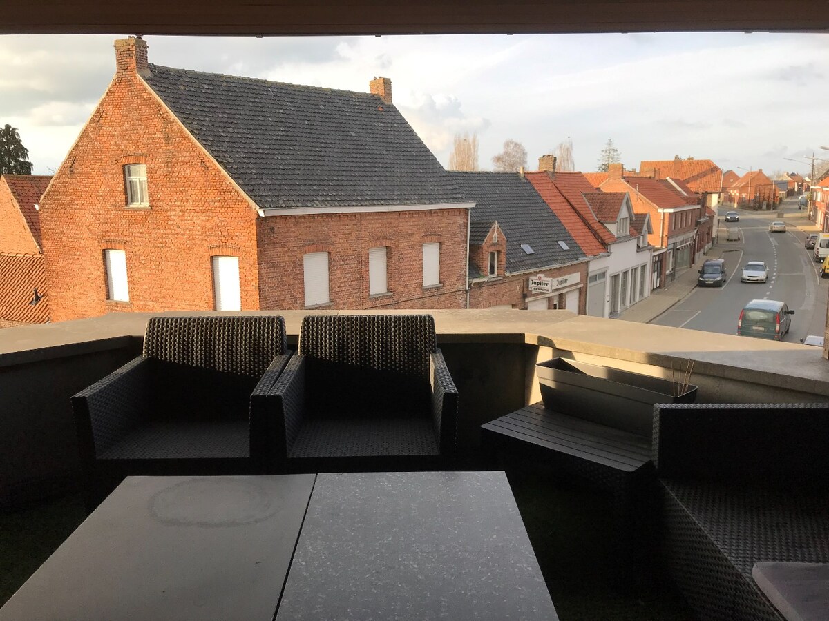 Duplex dakappartement in centrum Houthulst 