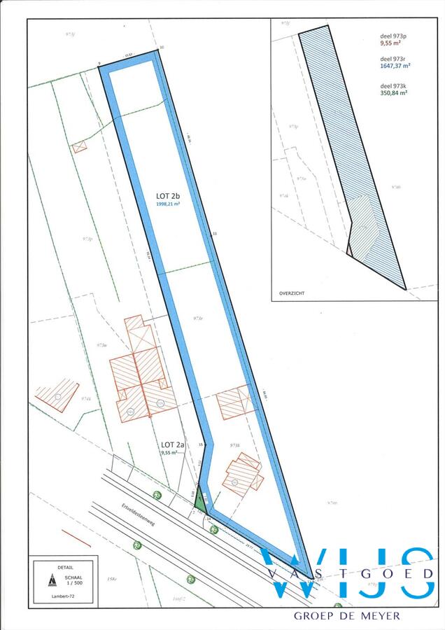 Ruime bouwgrond van 1.998 vierkante te Oosteeklo ! 