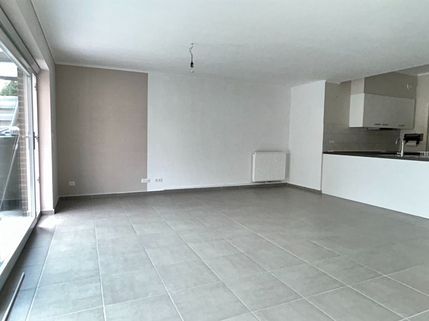 Gelijkvloers appartement van 106m² met garage en autostaanplaats 