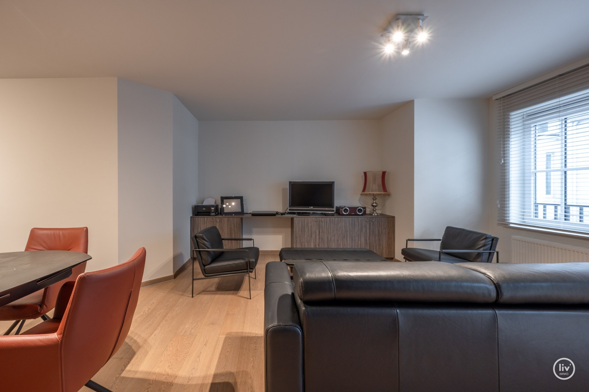 Gezellig 1 slaapkamerappartement gelegen in een récent gebouw in de Fincentlaan te Knokke. 