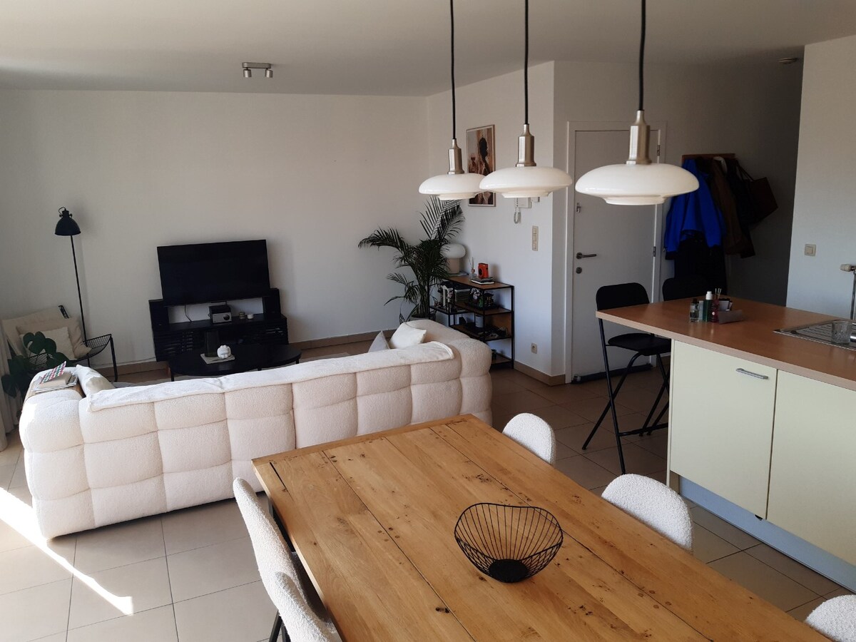 Lichtrijk dakappartement (geen vaste kosten). 