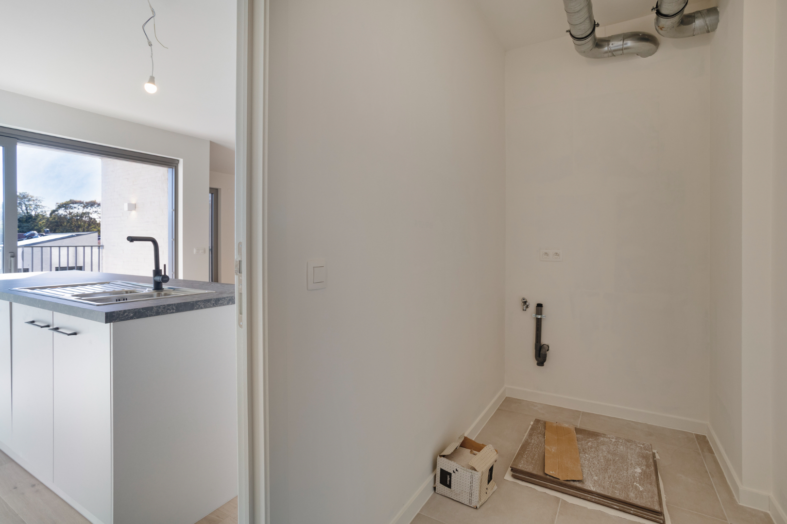 Nieuwbouw appartement met 3 slaapkamers, 2 badkamers, terras, 2 autostaanplaatsen en kelderberging in Leuven! - EPC A - bewoonbare opp. 108 m² 