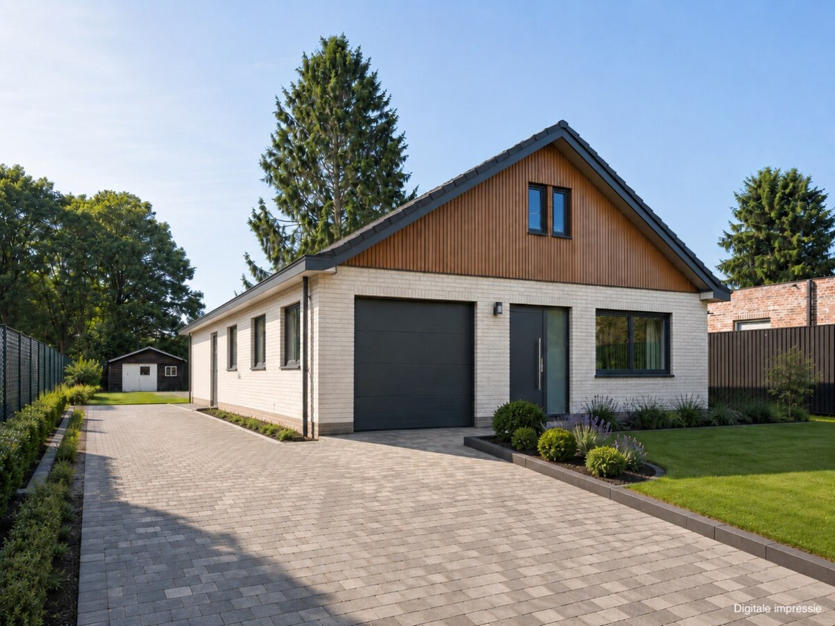 RUIME GELIJKVLOERSE WONING OP EEN PERCEEL VAN 12A 80CA MET 3 SLAAPKAMERS, EN GARAGE TE BOEKT (HEUSDEN-ZOLDER) 