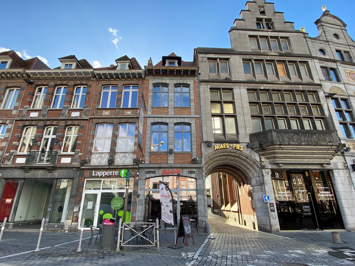 Superbe appartement entièrement décoré avec une grande chambre et terrasse. GRAND PLACE ! 