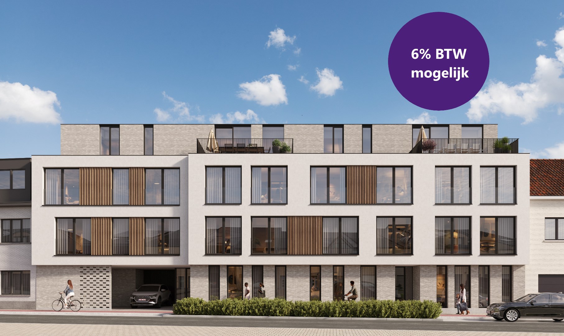 Prachtige instapklare appartementen met tuin of ruim terras. 