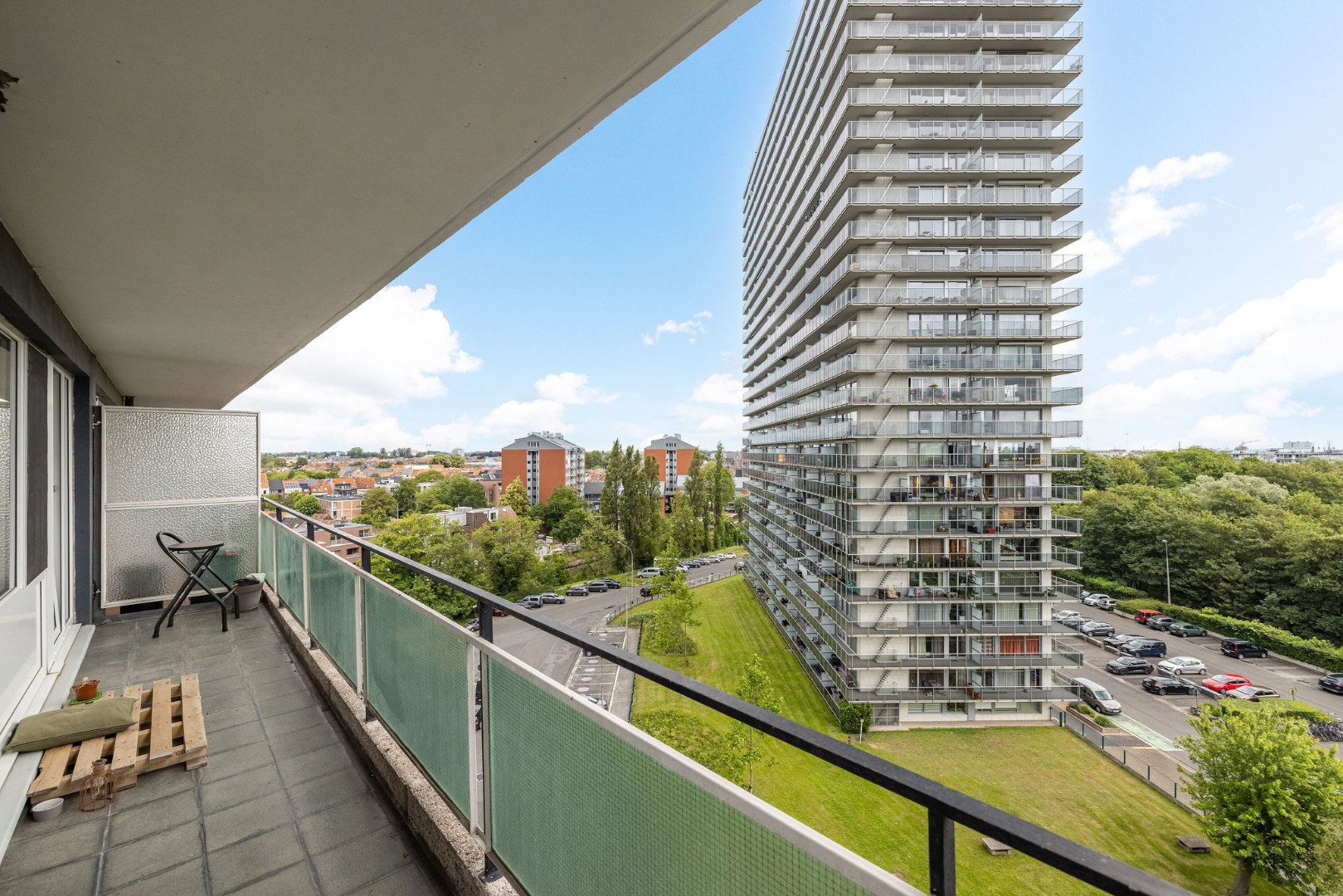 Appartement op de 8ste verdieping met panoramische zichten over Gent 