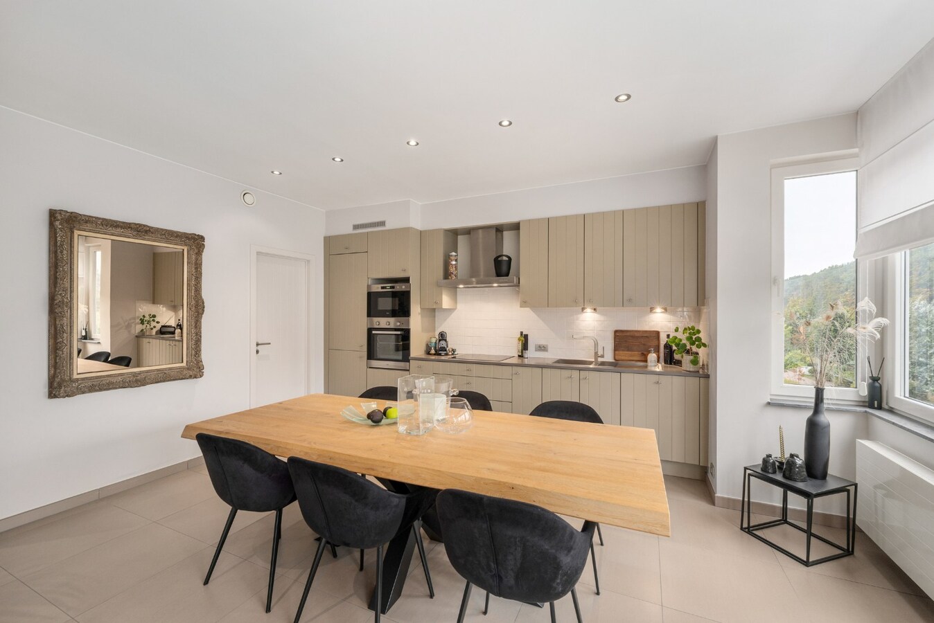 Instapklaar appartement met prachtig open en groen zicht nabij de zeedijk van Heist. 