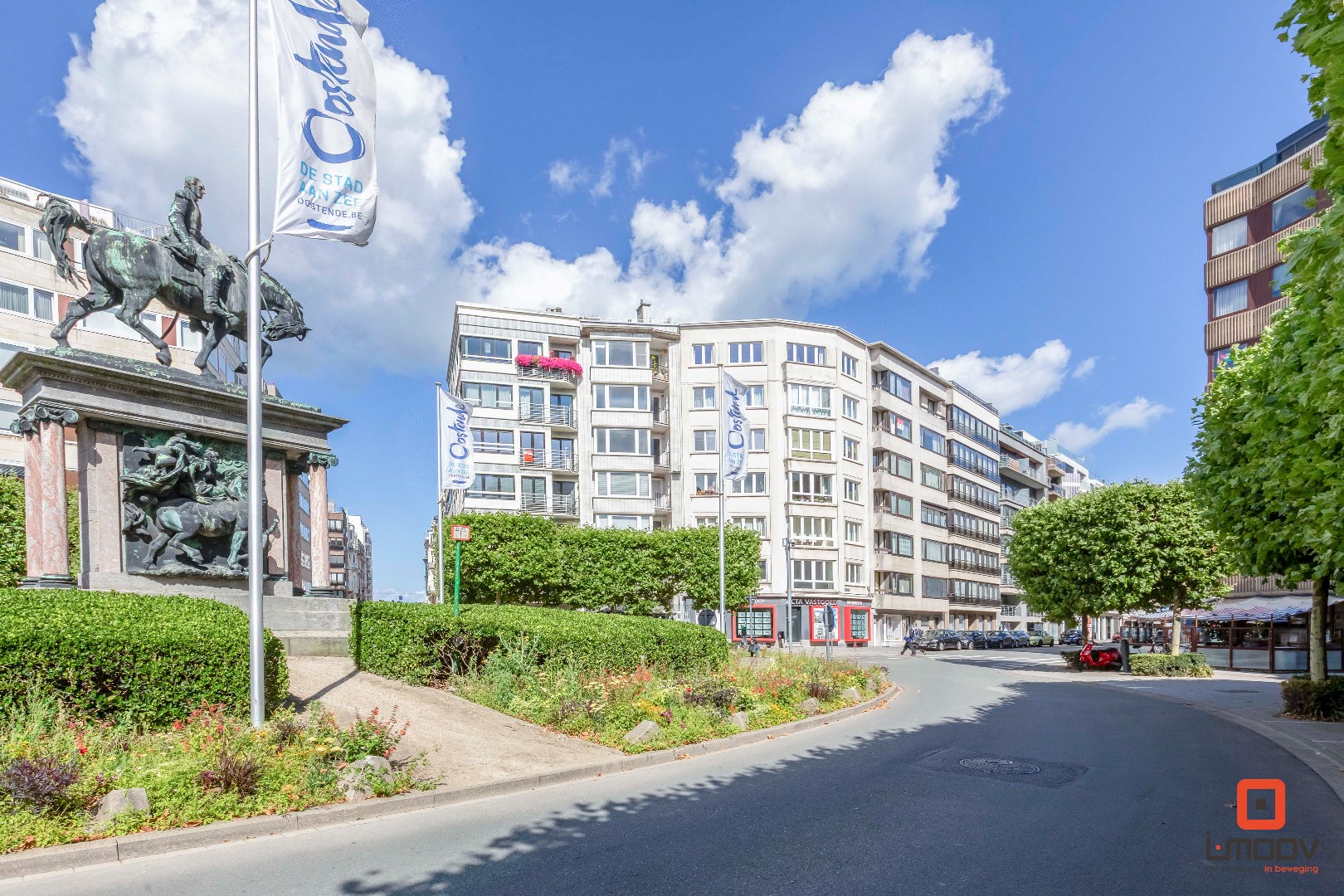 Luxueus tweeslaapkamer appartement met twee terrassen in hartje Oostende 