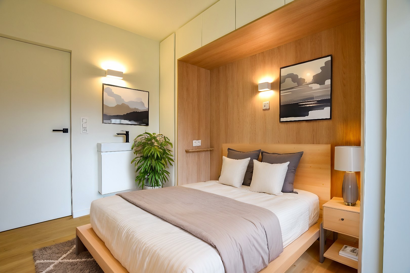 Kwalitatief gerenoveerd 2-slaapkamerappartment met zijdelings zeezicht en terras te Oostduinkerke-Bad 