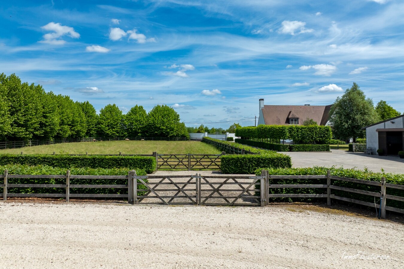 Beautiful villa with indoor and outdoor riding arenas on over 2.4 hectares in Ardooie 