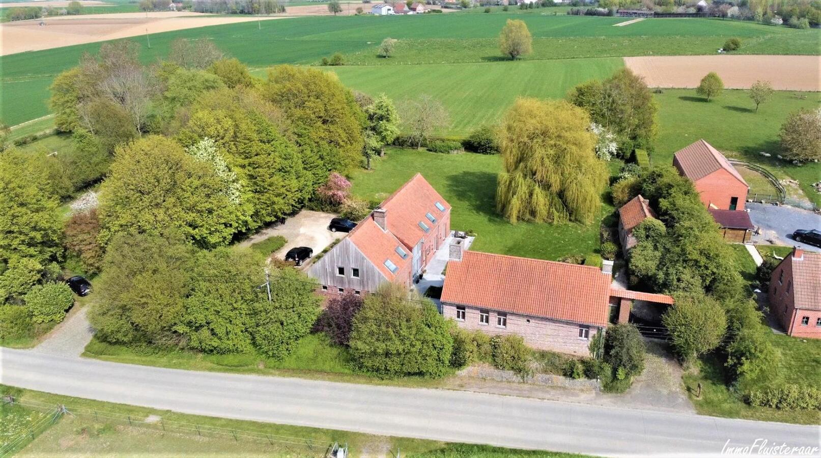 Magnifique propriété avec grande habitation, écuries, salle polyvalente, terrain à bâtir et prairies sur environ 1,67ha à Ellezelles (Hainaut) 