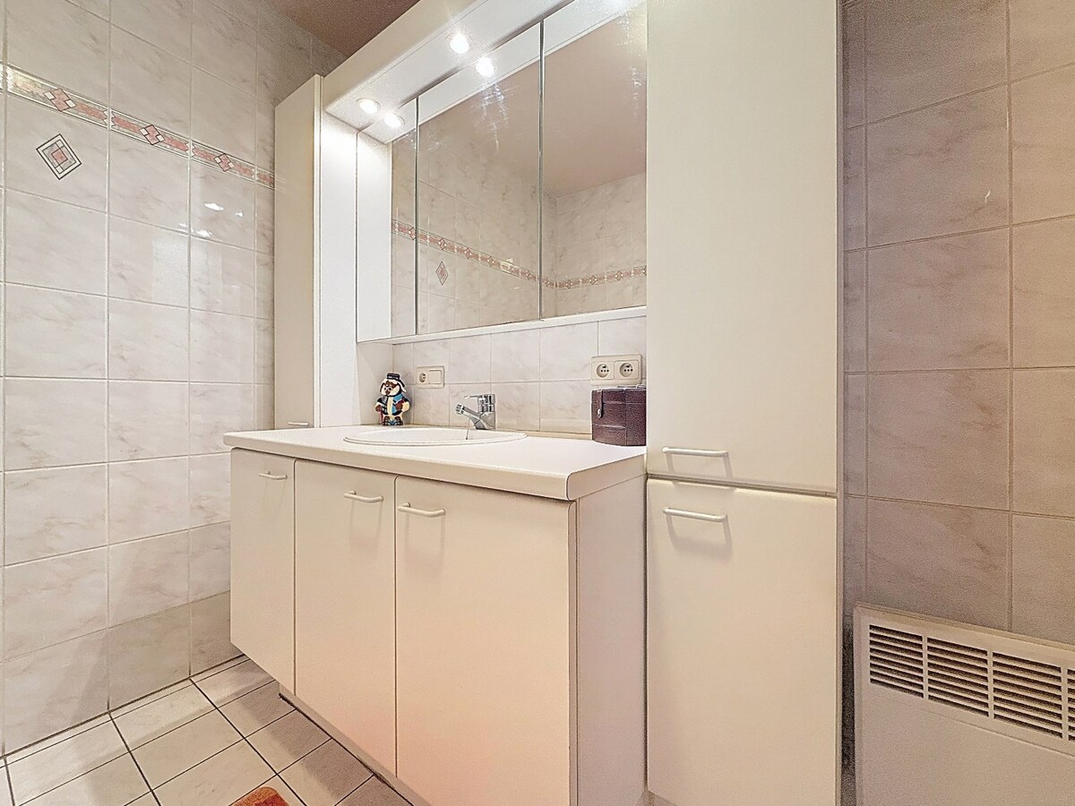 Energiezuinig gelijkvloersapp. met tuintje en garage te centrum Wetteren 