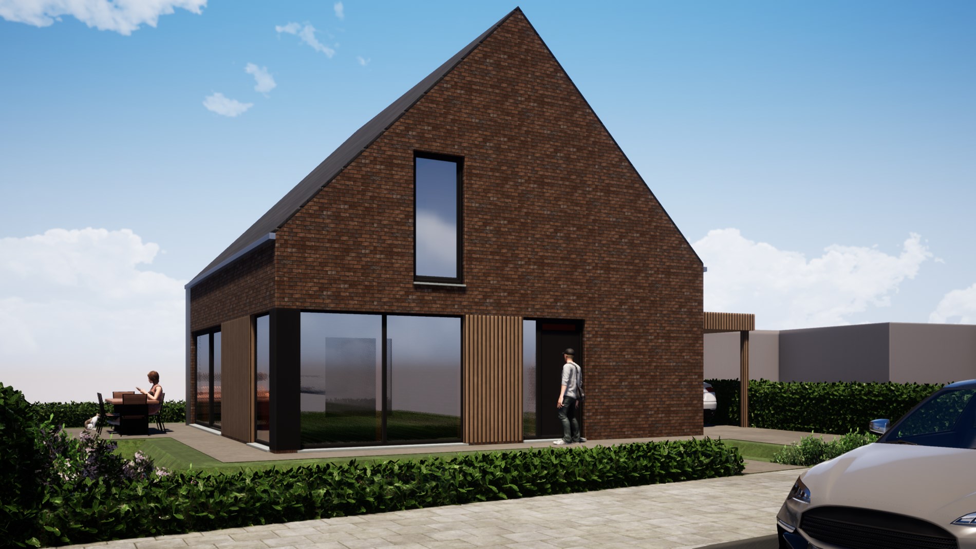 Moderne nieuwbouwvilla nabij centrum Oudenburg 