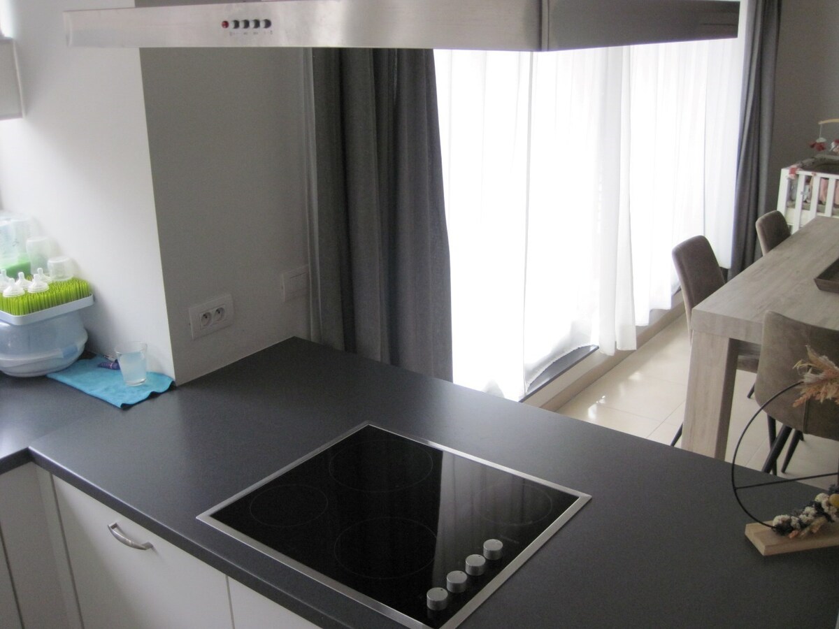 Ruim appartement met 2 terrassen. 