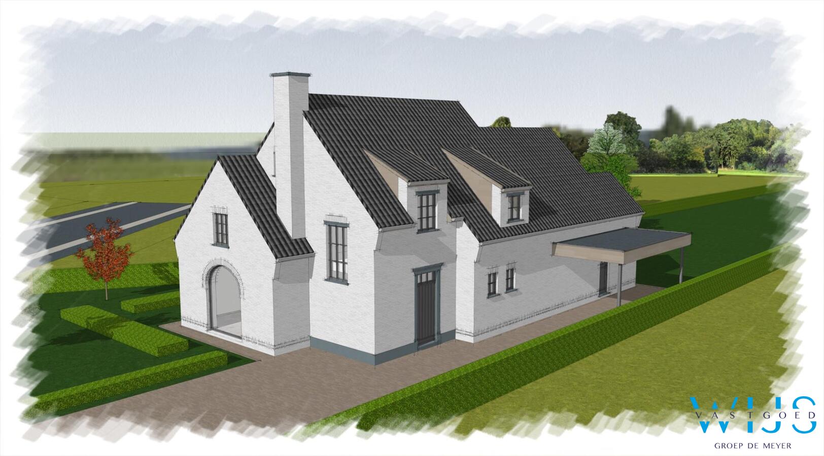 Ruime bouwgrond van 1.998 vierkante te Oosteeklo ! 