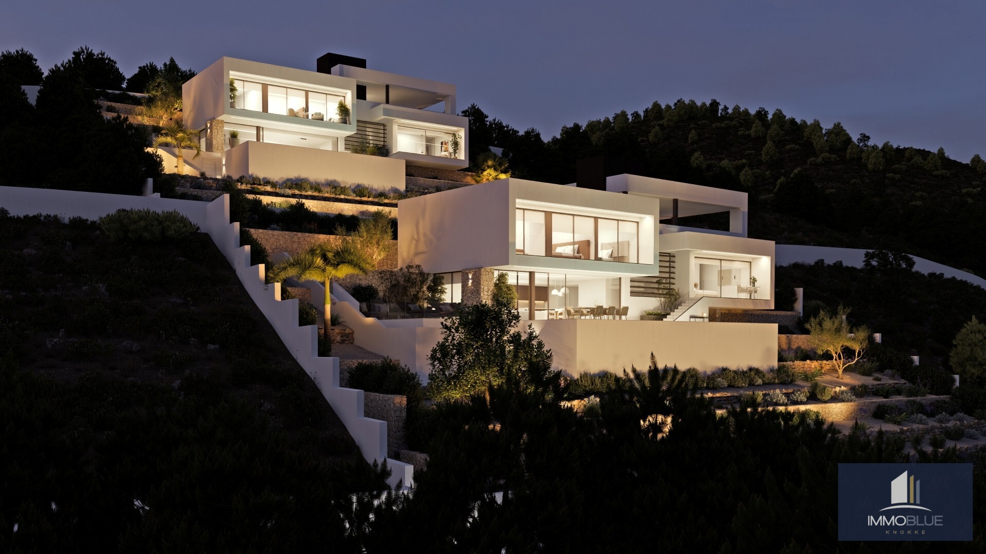 Villa contemporaine avec vue sur la mer à Altea 