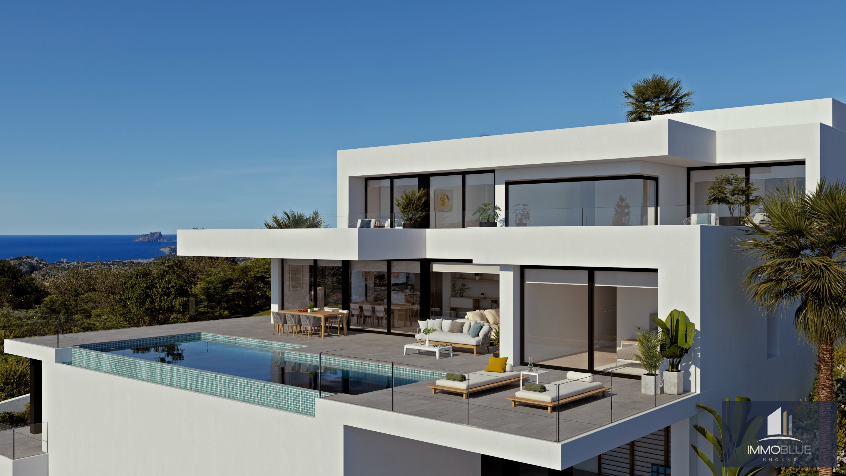 Stijlvolle nieuwbouwvilla in Cumbre del Sol. 