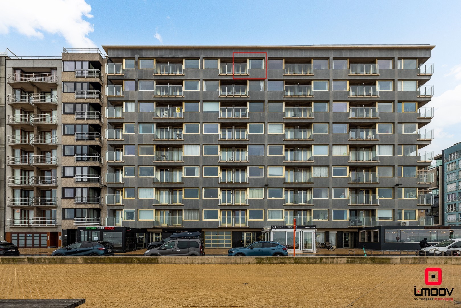 Bovenste verdieping studio met adembenemend zeezicht aan de Zeedijk, Mariakerke 