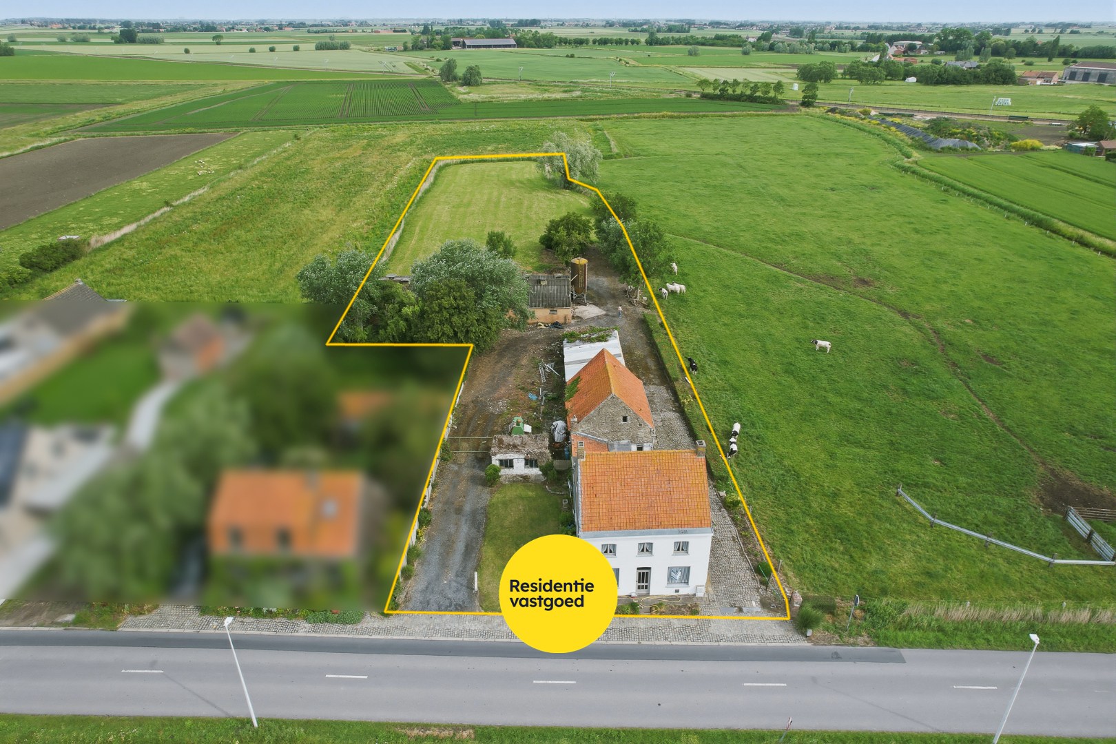 Open bebouwing met landelijk verzicht op 5.450 m² – uitzonderlijk veel potentieel! 