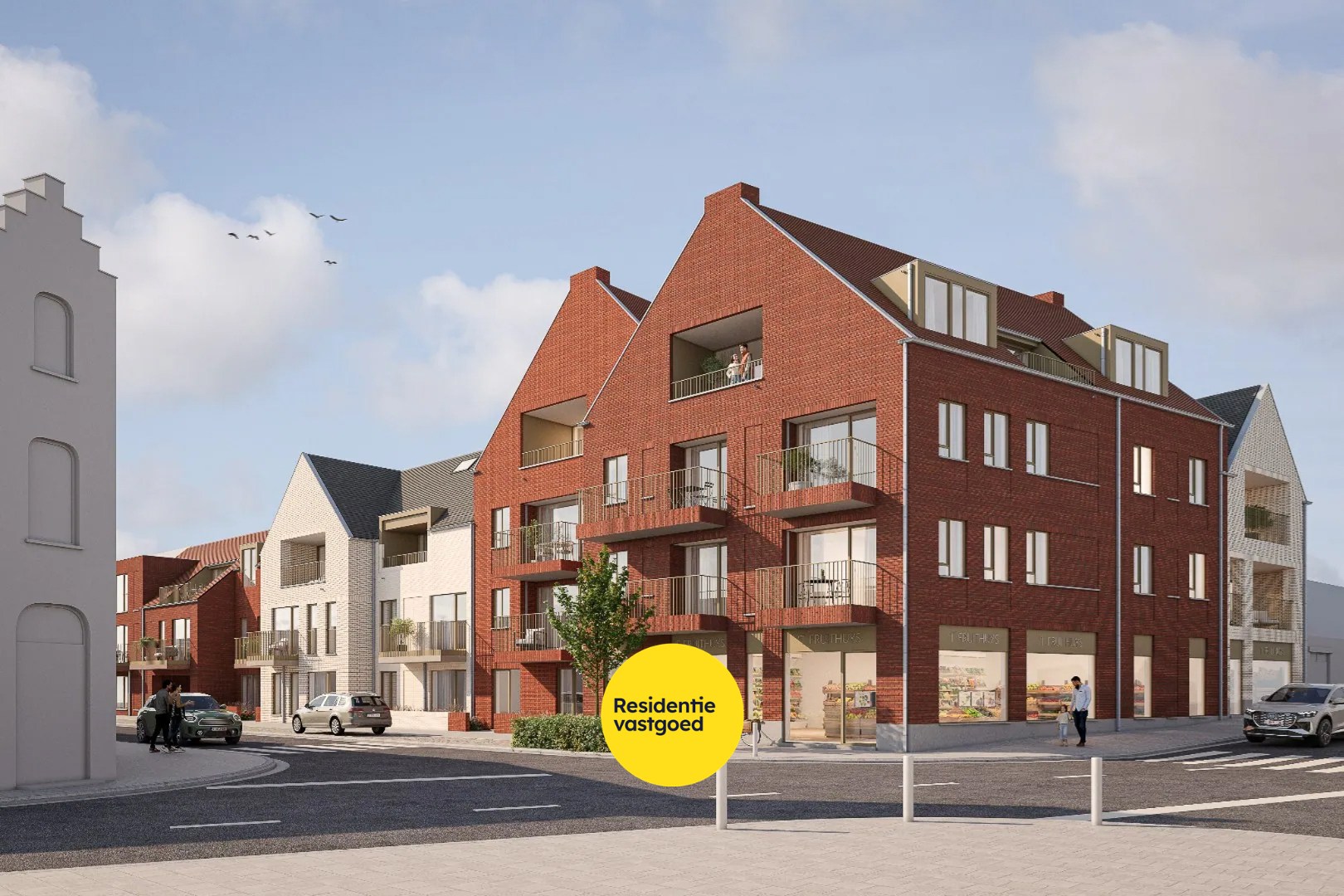 Nieuwbouwproject 'Residentie Brouwerie' brengt modern wooncomfort naar het centrum van Houthulst. 