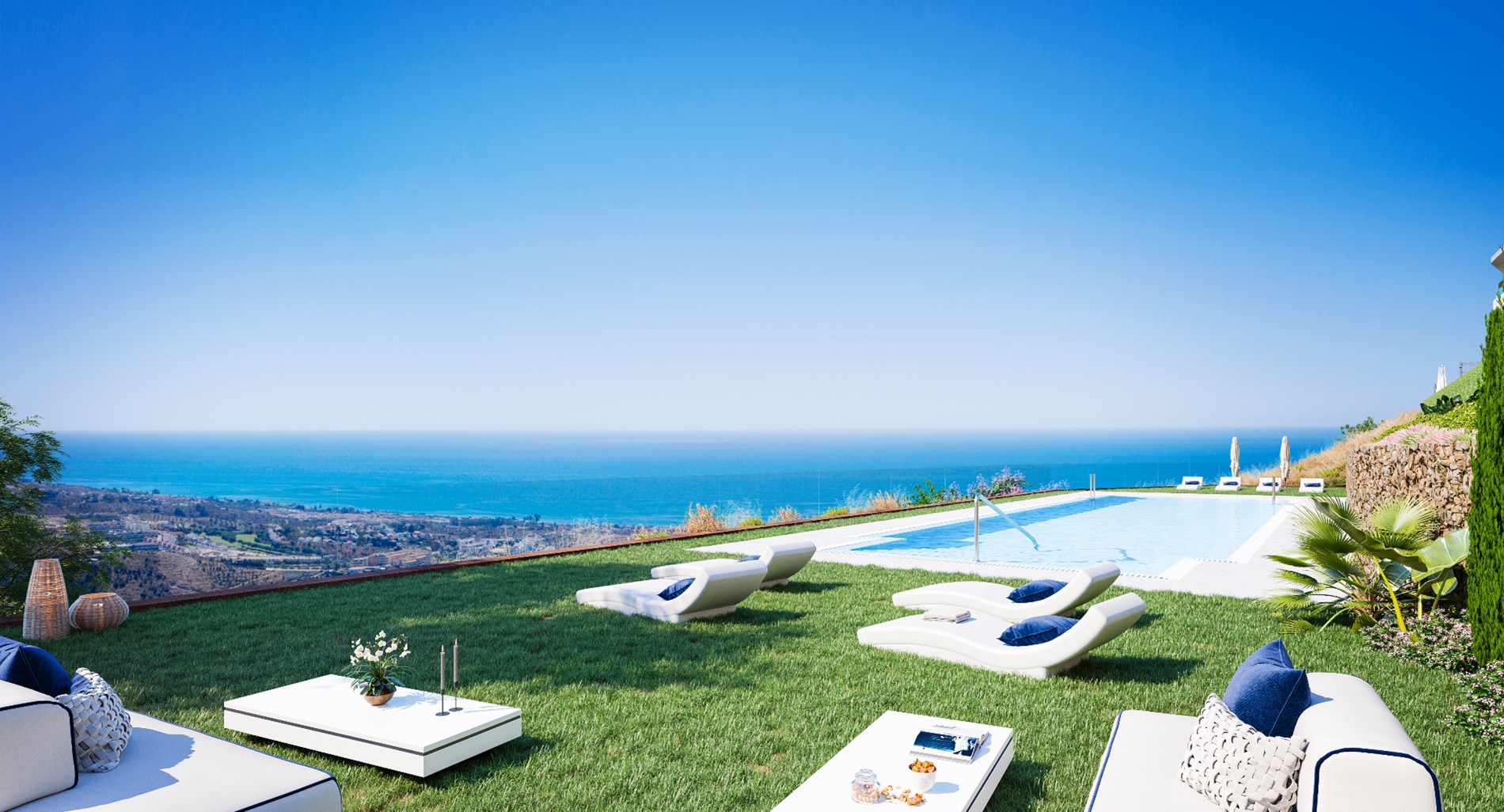 Prachtig laatste show appartement met terras en privétuin inclusief meubels (regio Málaga) 