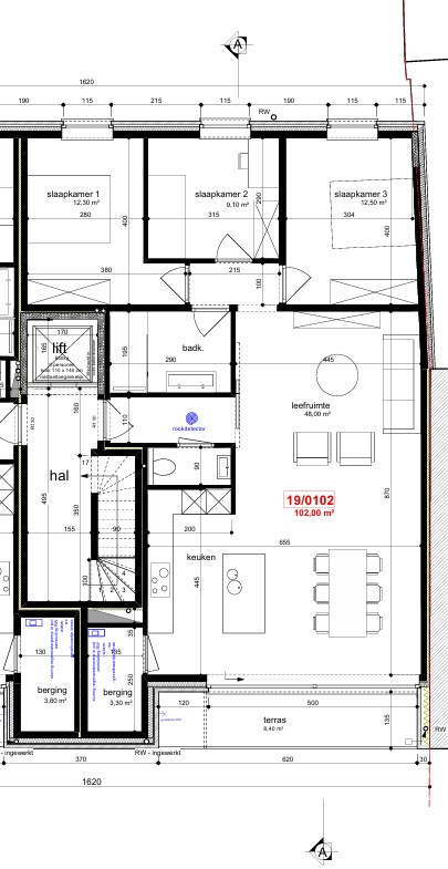 Nieuwbouwappartement op de eerste verdieping met 3 slaapkamers en terras 