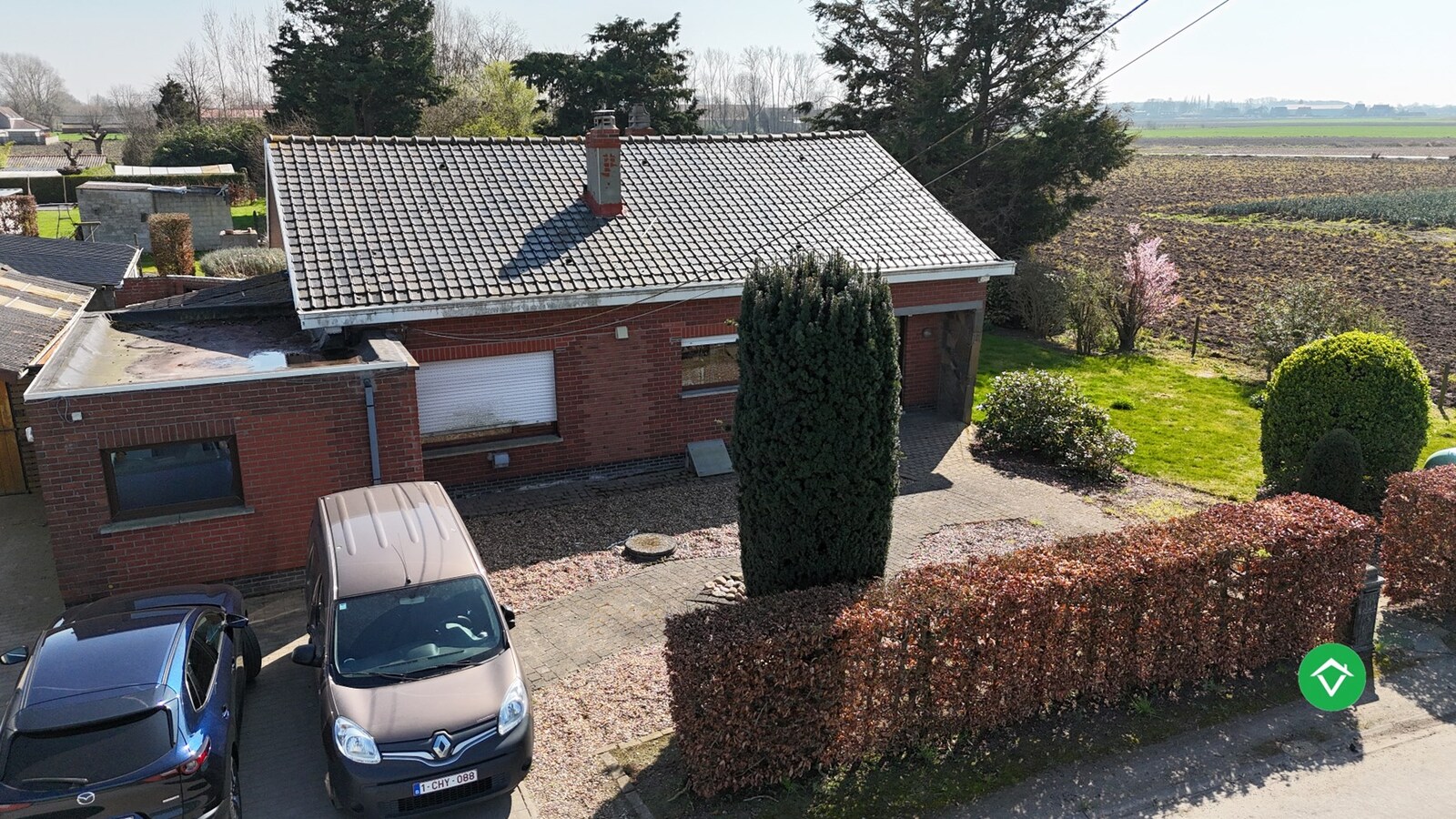 Rustig gelegen open bebouwing met landelijke vergezichten te Koekelare 