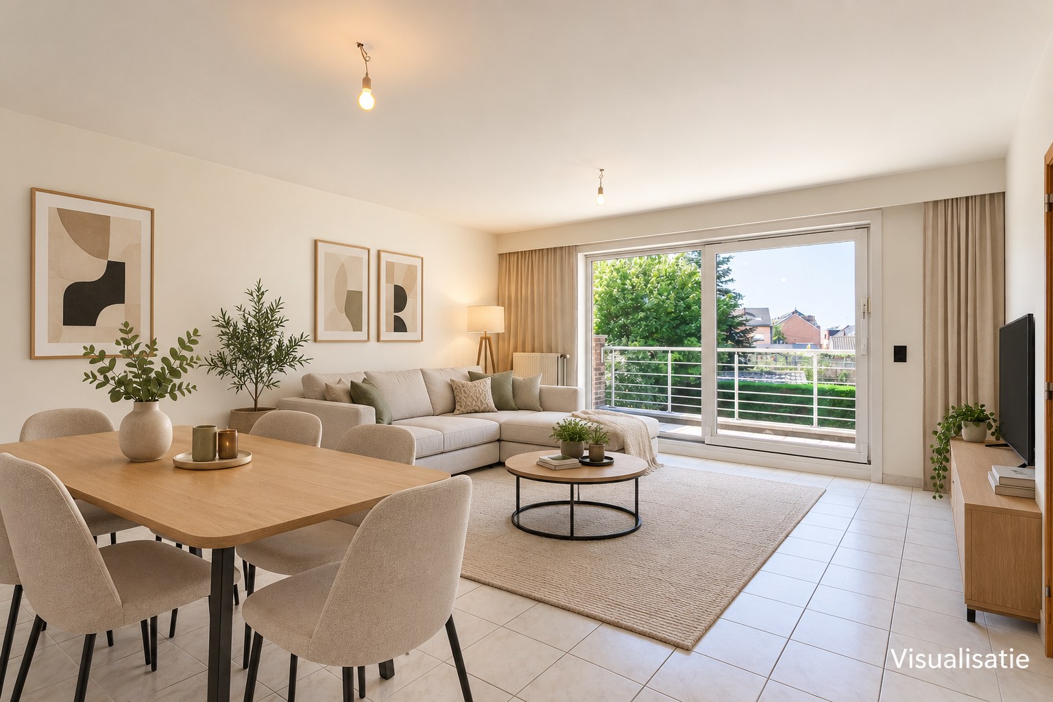 Instapklaar 2 slpk appartement met garage te Halle 