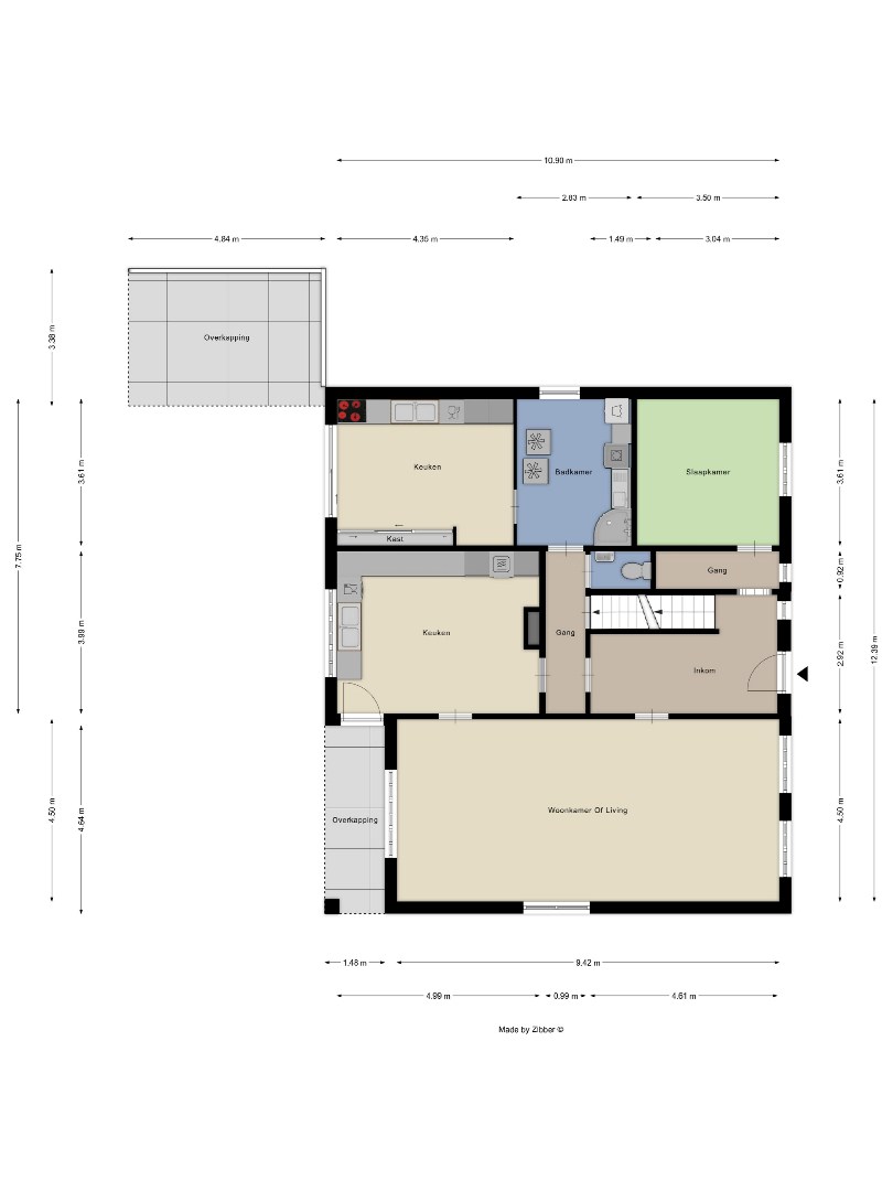 Open bebouwing met 3slaapkamers, bureau en 2 badkamers in Pellenberg! - EPC 240 kWh/m² - bewoonbare opp. 242 m² 
