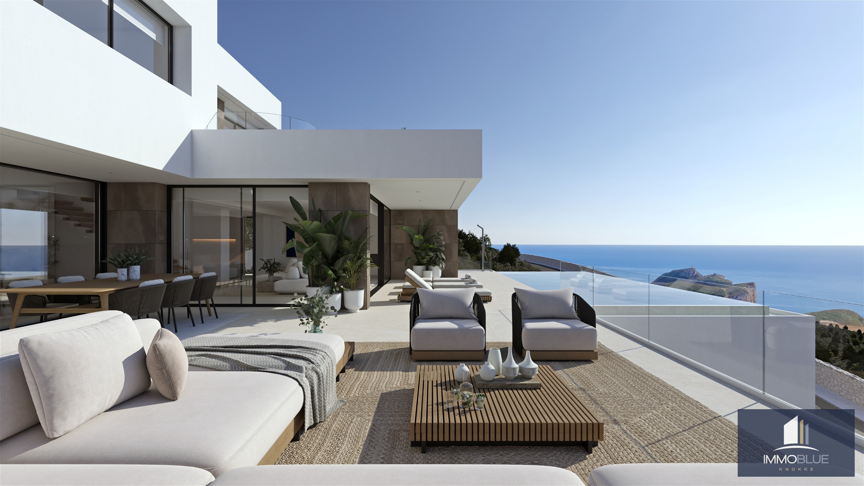 Villa design exclusive avec vue panoramique sur la mer 