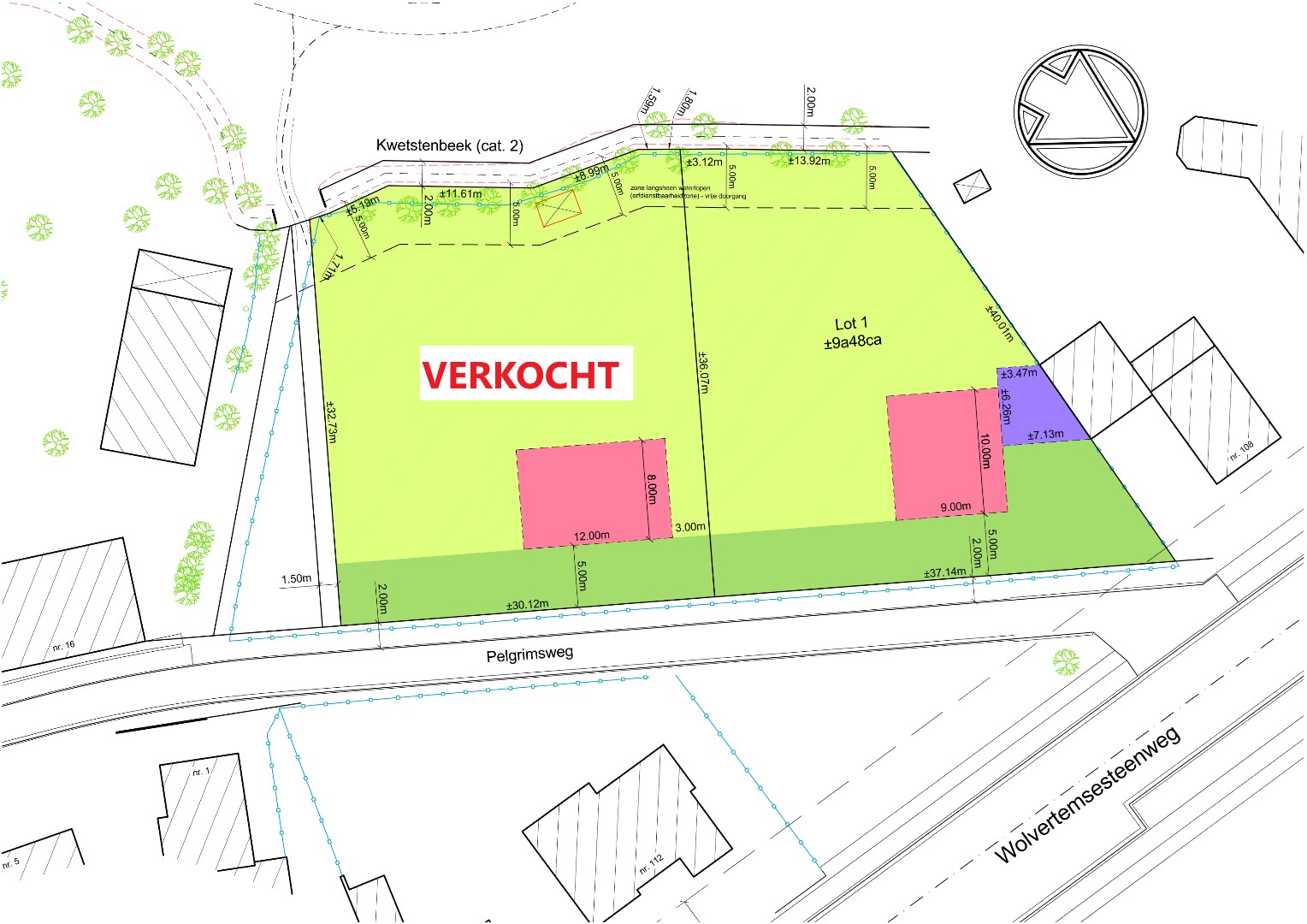 Perceel bouwgrond voor open bebouwing met open zicht - lot 1 