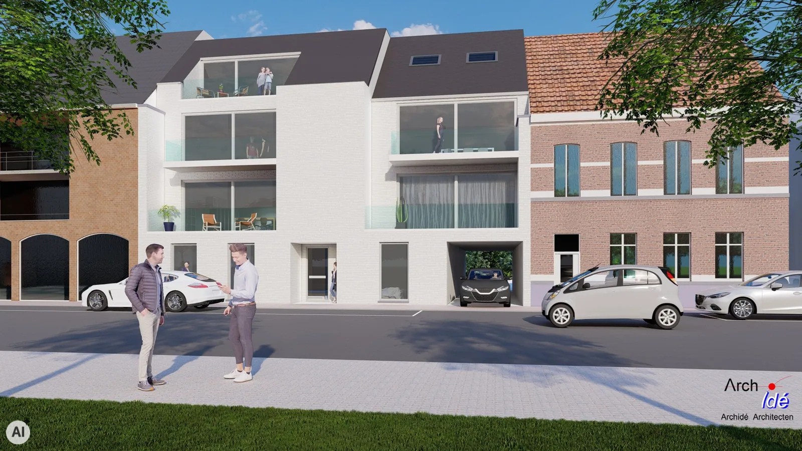 Nieuwbouwappartement op de eerste verdieping met 2 slaapkamers en terras 