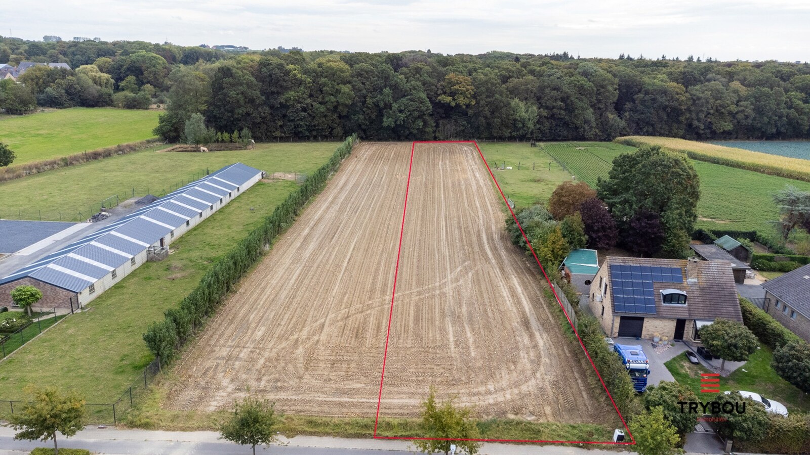 Bouwgrond met natuurstrook te koop in Houthulst – 3518 m² 