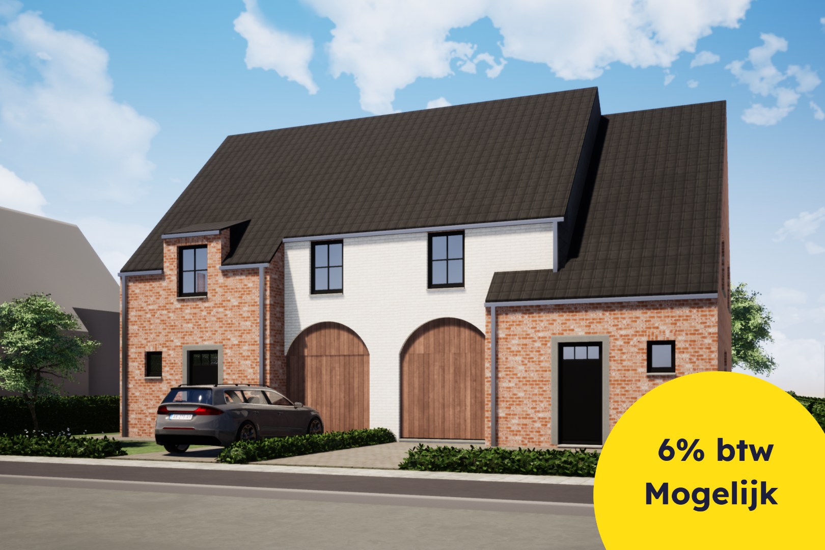 Ruime halfopen nieuwbouwwoningen nabij centrum Koekelare! 