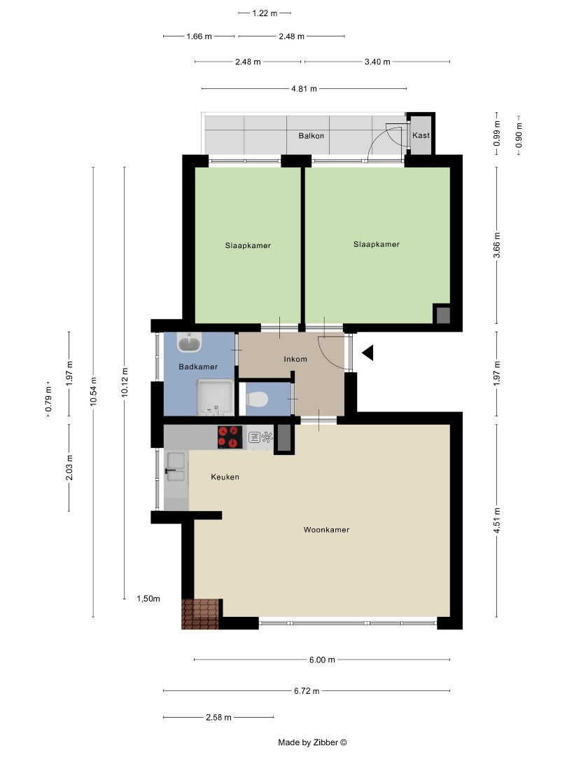 Rustig gelegen appartement met 2 slaapkamers, terras en kelder vlakbij Leuven - EPC 240kWh/m² - bewoonbare oppervlakte 70 m² 