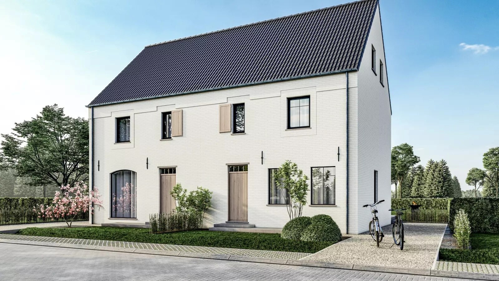 Bouwgrond voor halfopen bebouwing 