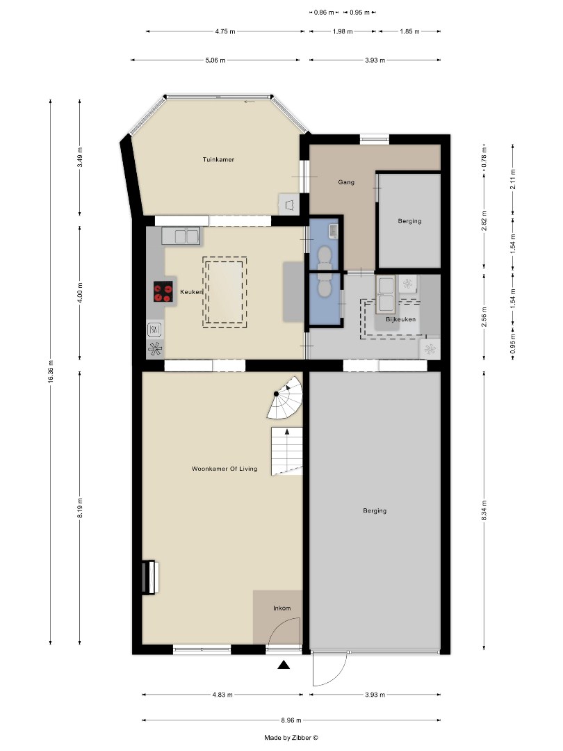 Woning met 3 ruime slaapkamers, bureau, tuin , kelder en zolder in Kessel-Lo! - EPC 198 kWh/m² - bewoonbare opp. 233 m² 