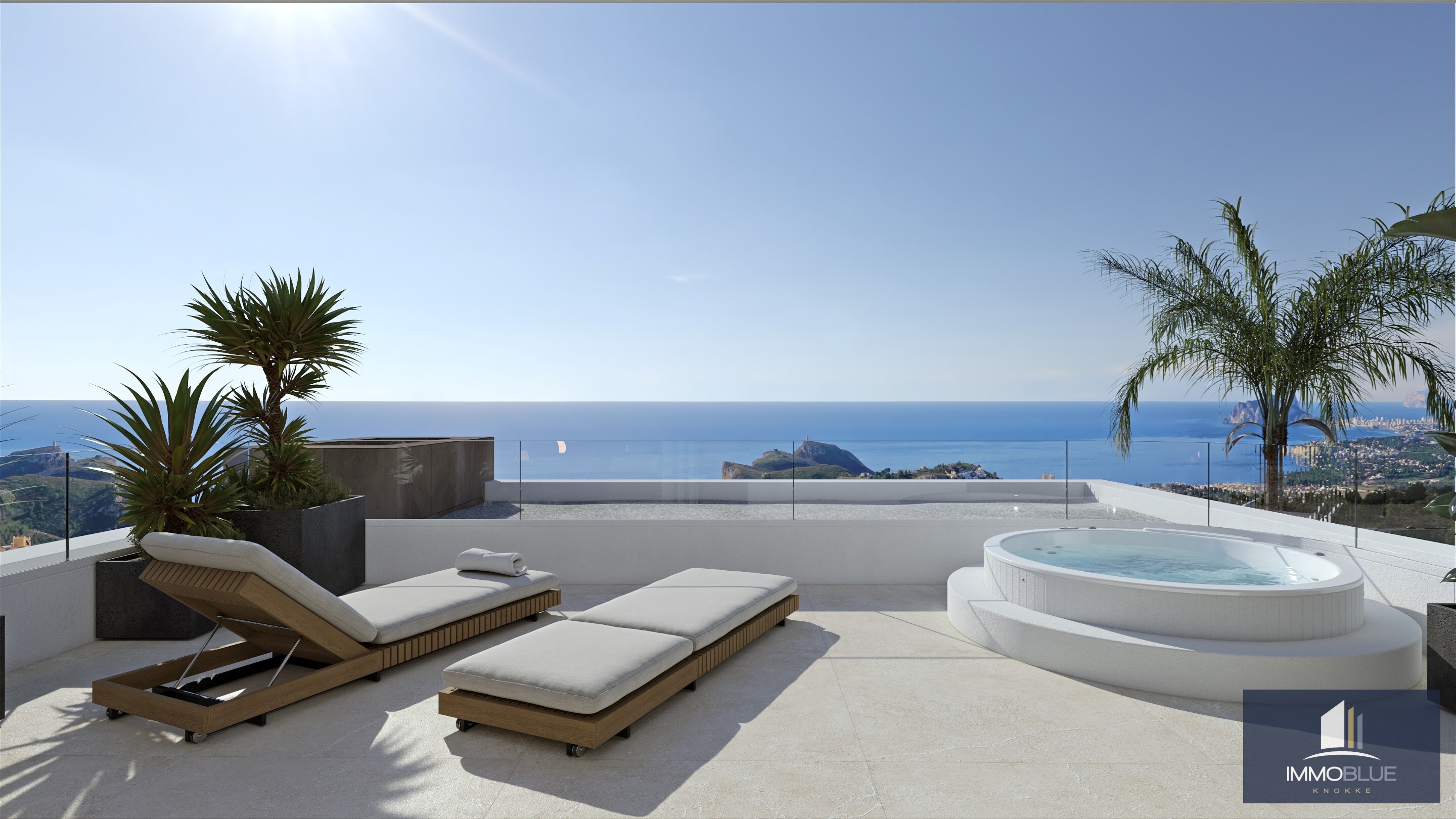 Villa design exclusive avec vue panoramique sur la mer 
