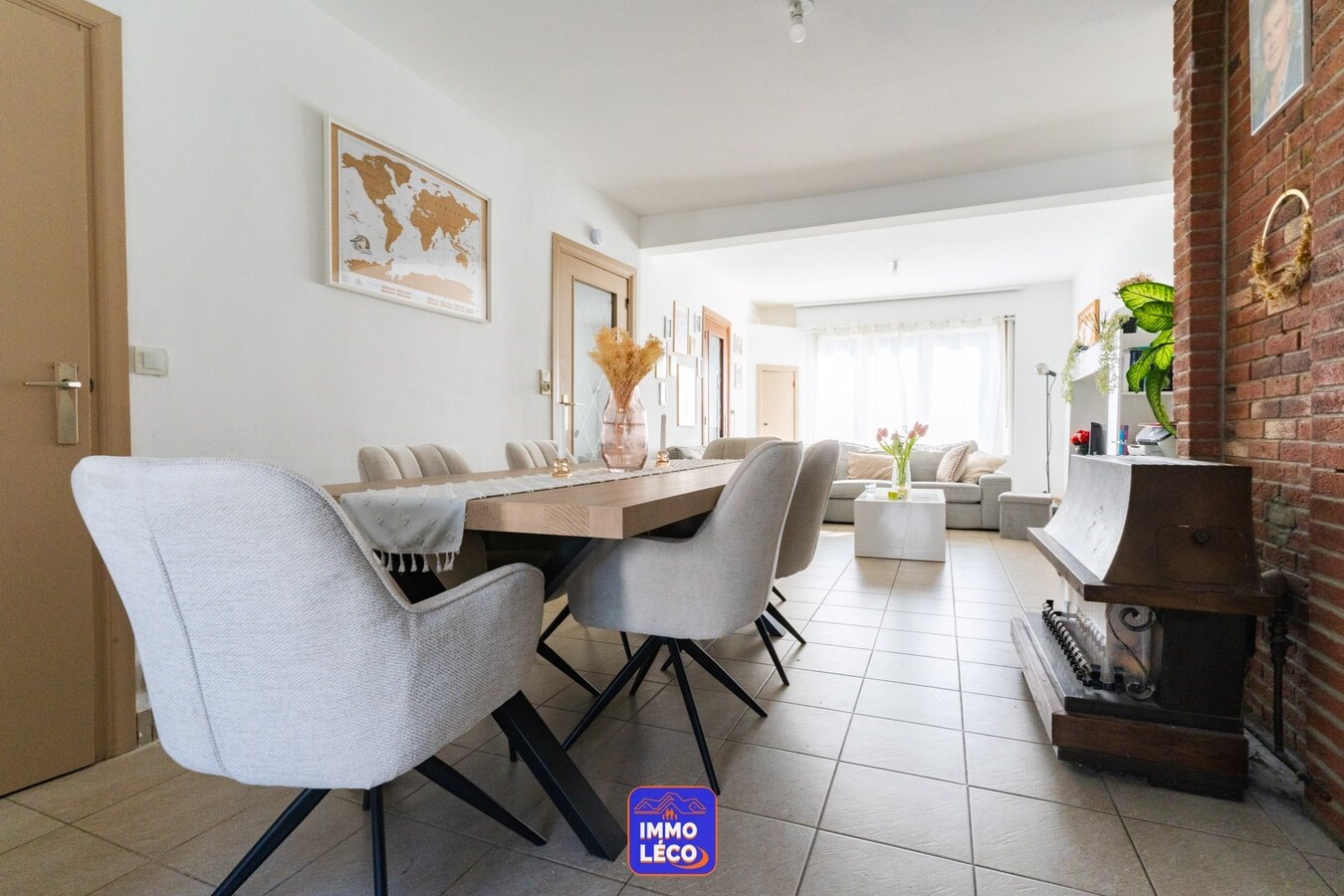 Maison rénovée avec jardin, dans le centre-ville. 