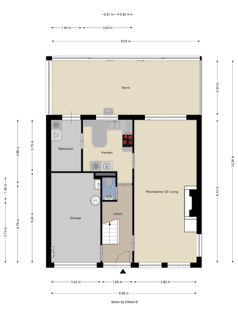 Halfopen bebouwing met 4 slaapkamers, oppervlakte 12a27ca - EPC 318 