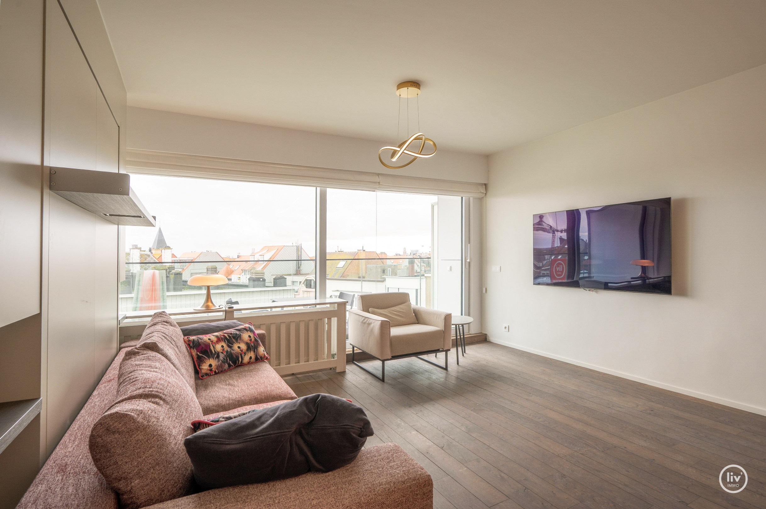 Gezellig 1 slaapkamerappartement mooi gerenoveerd op een topligging in de Kustlaan te Knokke. 