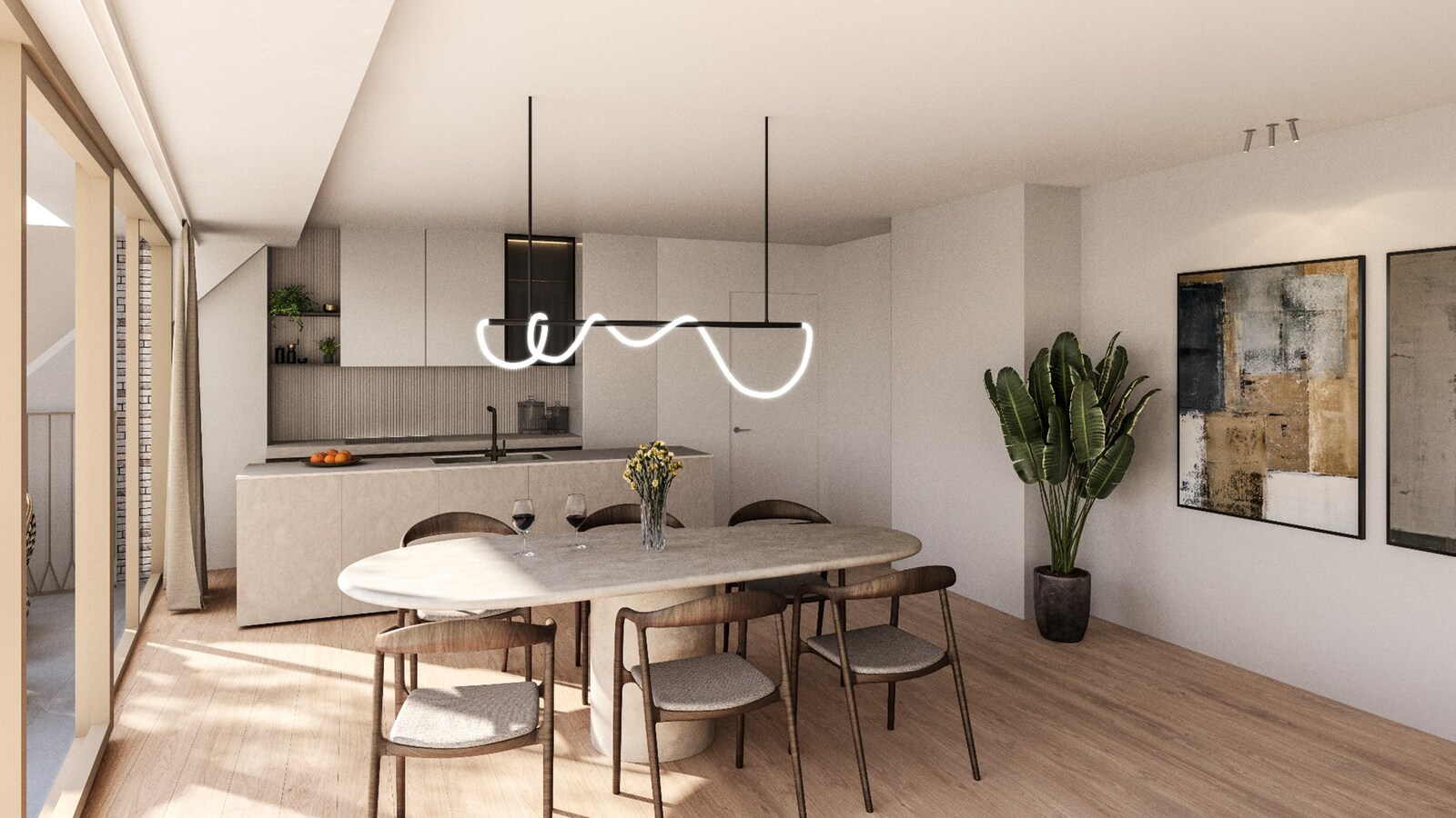 Modern tweeslaapkamerappartement in nieuwbouwresidentie “Antoine” – centraal gelegen in Heist 