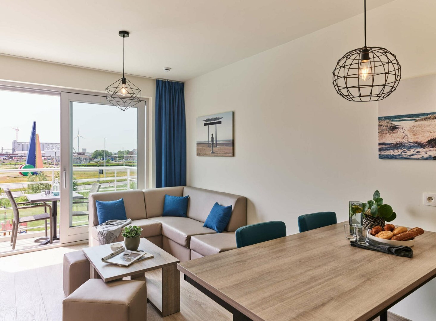 Business flat met 2 slaaphoeken in Holiday Suites Zeebrugge (6p) 