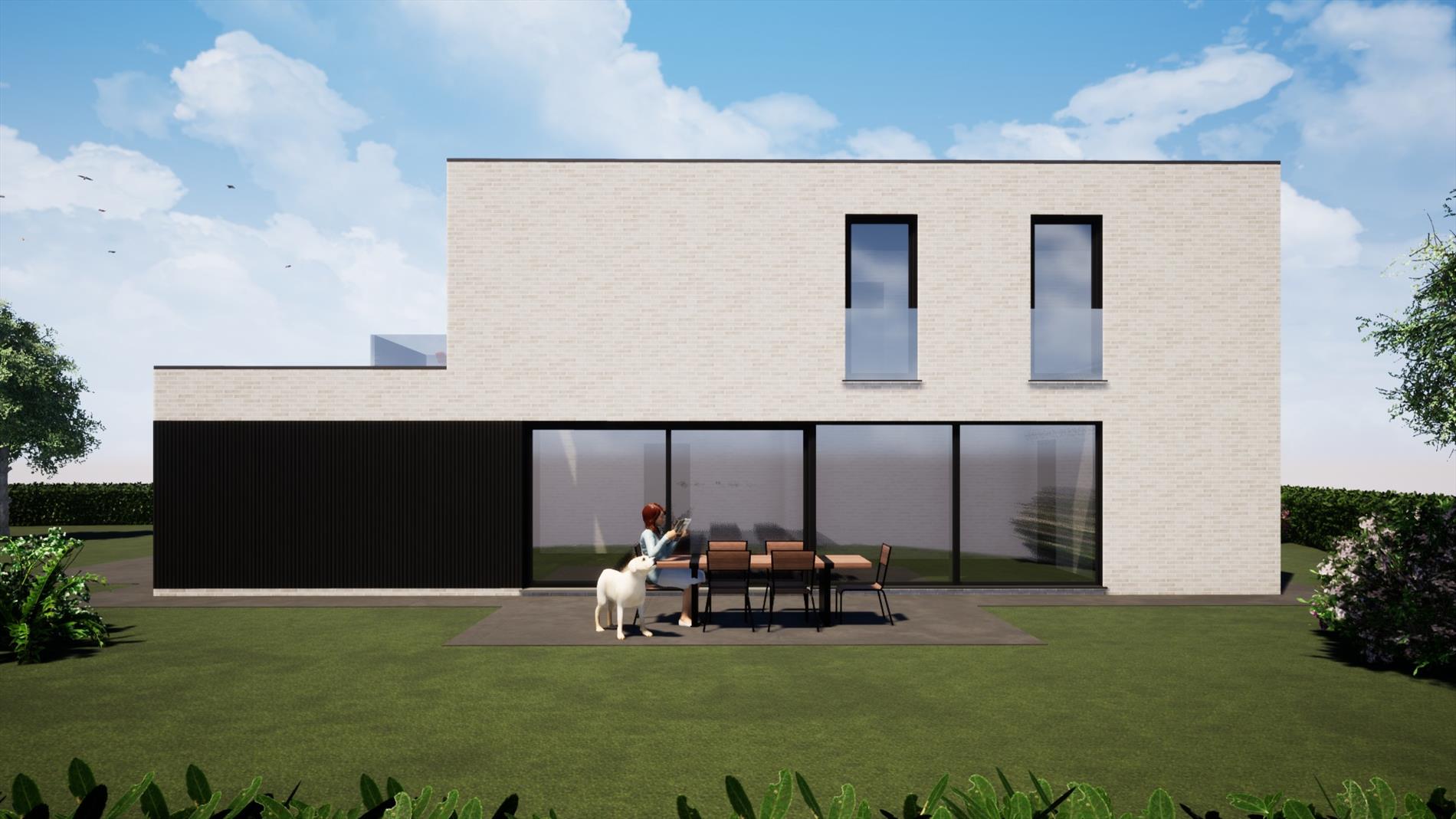 Tijdloze nieuwbouw villa op uiterst ruim perceel te Gistel 