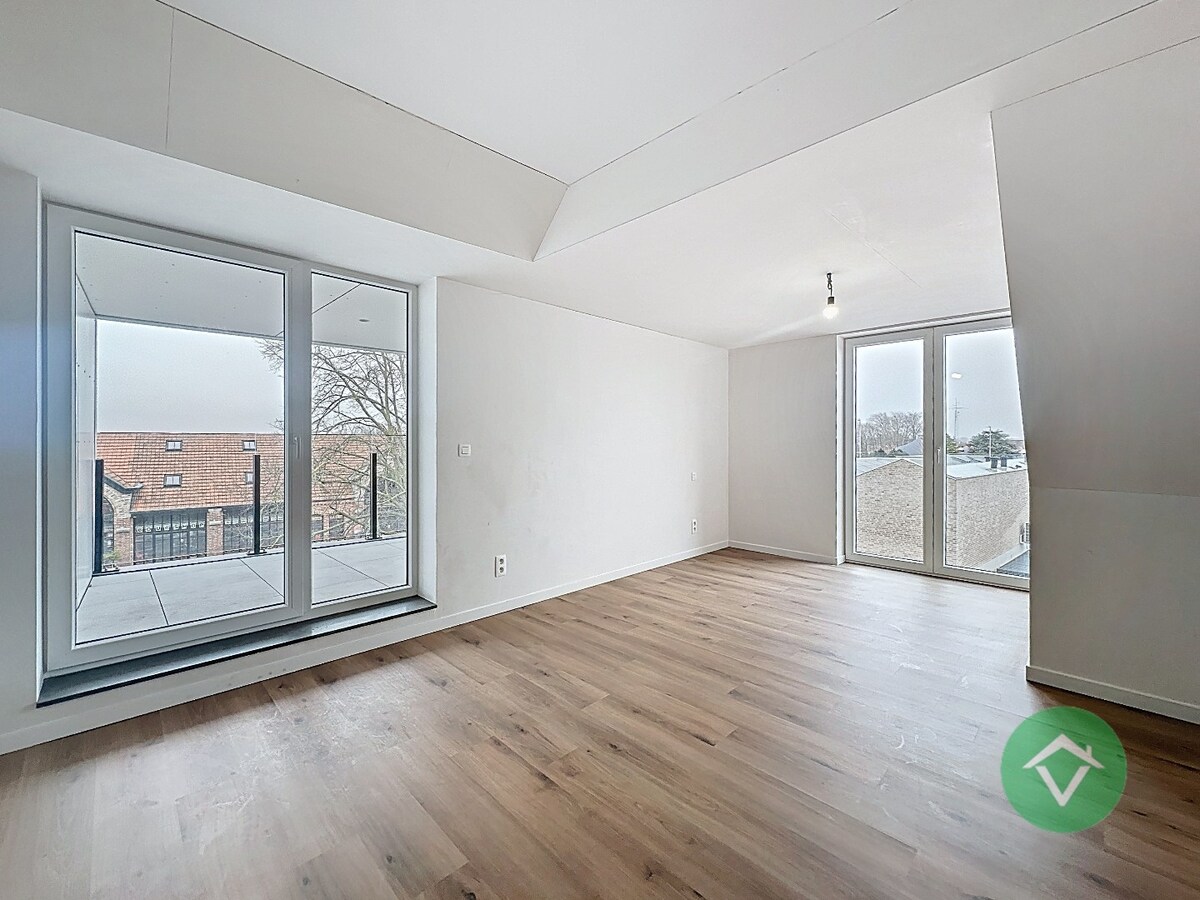 Nieuwbouwappartement met 2 slaapkamers en 2 terrassen in centrum Koekelare 
