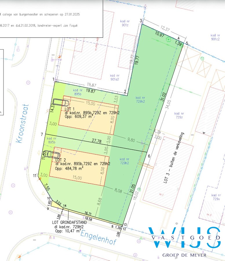 Bouwgrond van 609,37 m² in hartje Ertvelde! 