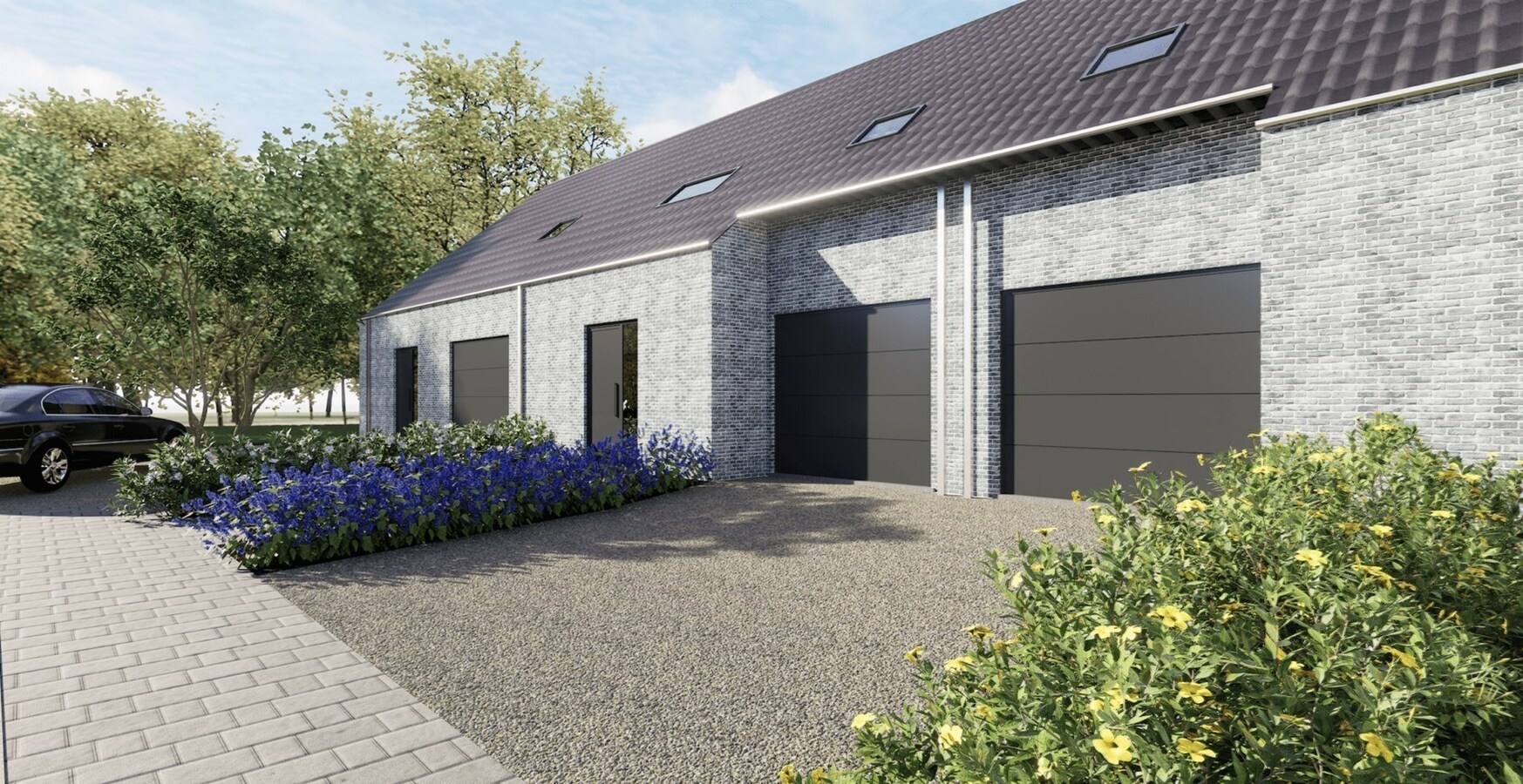 2 façades érigée sur 204m² 