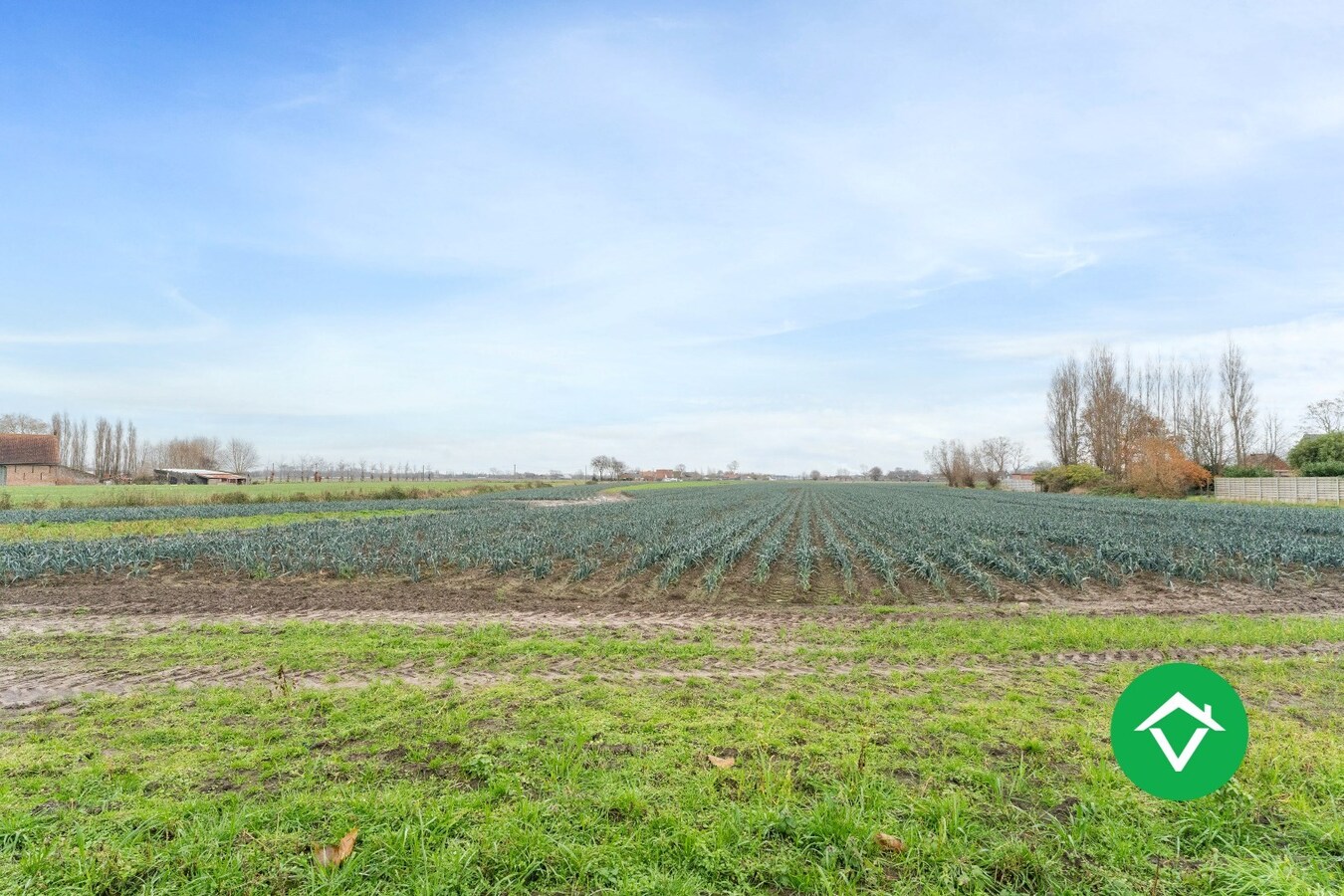 Instapklare woning met 2 slaapkamers en zicht op de groene velden te Eernegem 