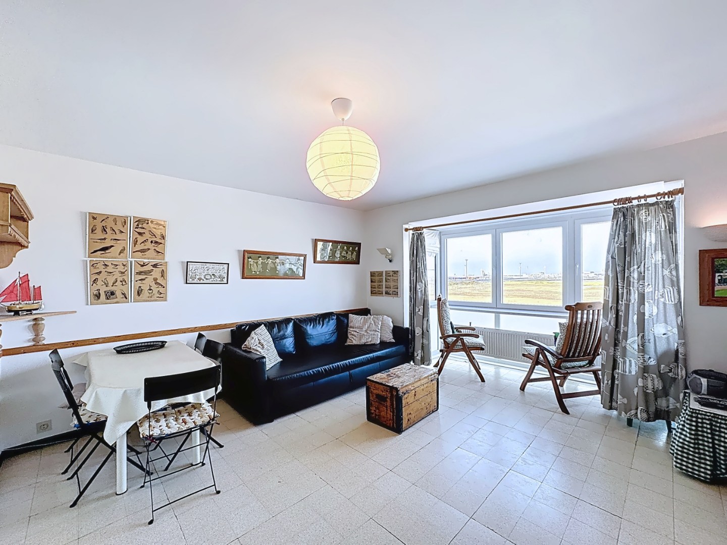 Appartement met FRONTAAL ZEEZICHT 