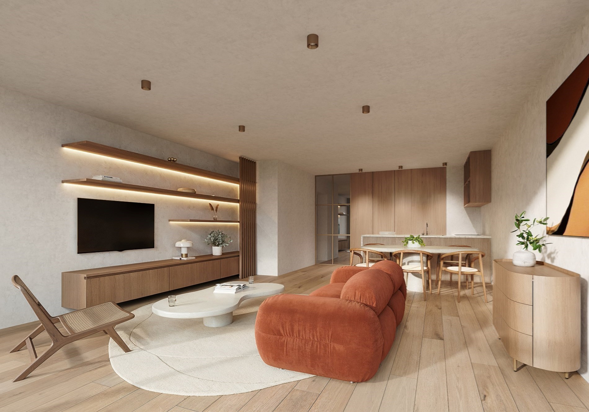 Appartement duplex neuf avec 2 chambres et belles terrasses situé sur l'avenue Lippens au cœur de Knokke. 